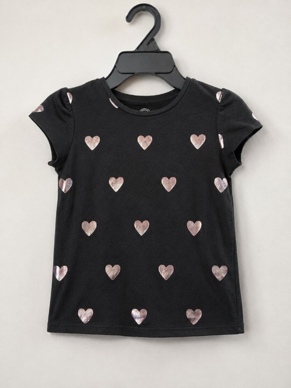Girls Short Sleeve Tee Size 6 NWT - Hearts - Wonder Nation